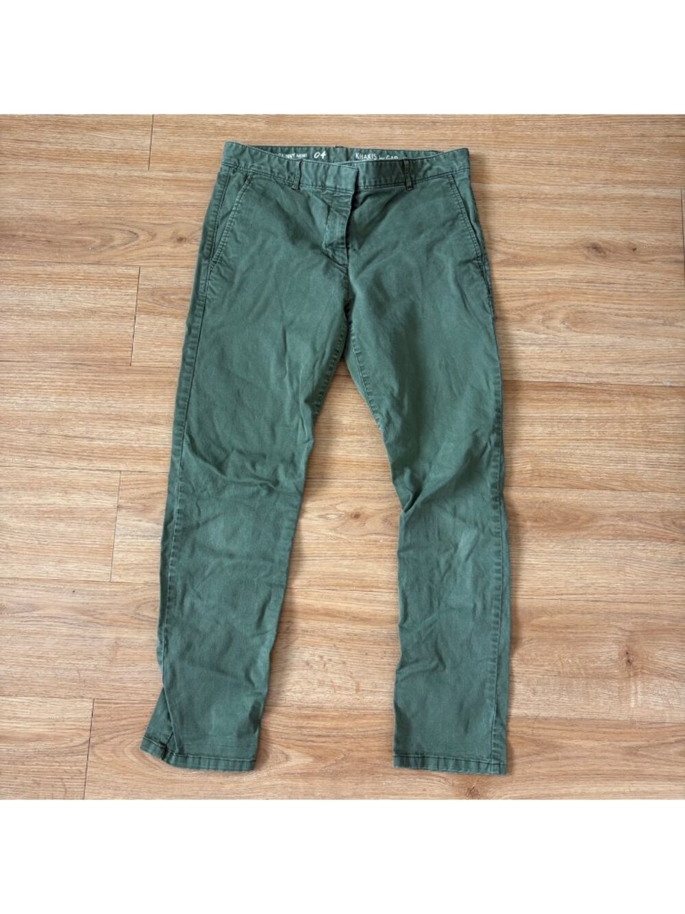 Khakis By Gap Mid Rise Skinny Mini Denim Jeans Green Women’s Size 4